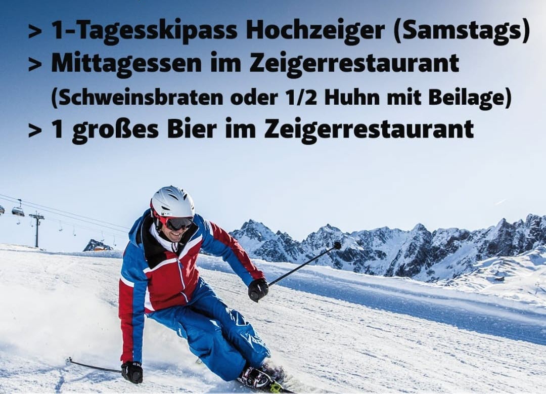 Einladung zum Schiausflug nach Jerzens – Hochzeiger inklusive Mittagessen im Zeigerrestaurant und Tageskarte 